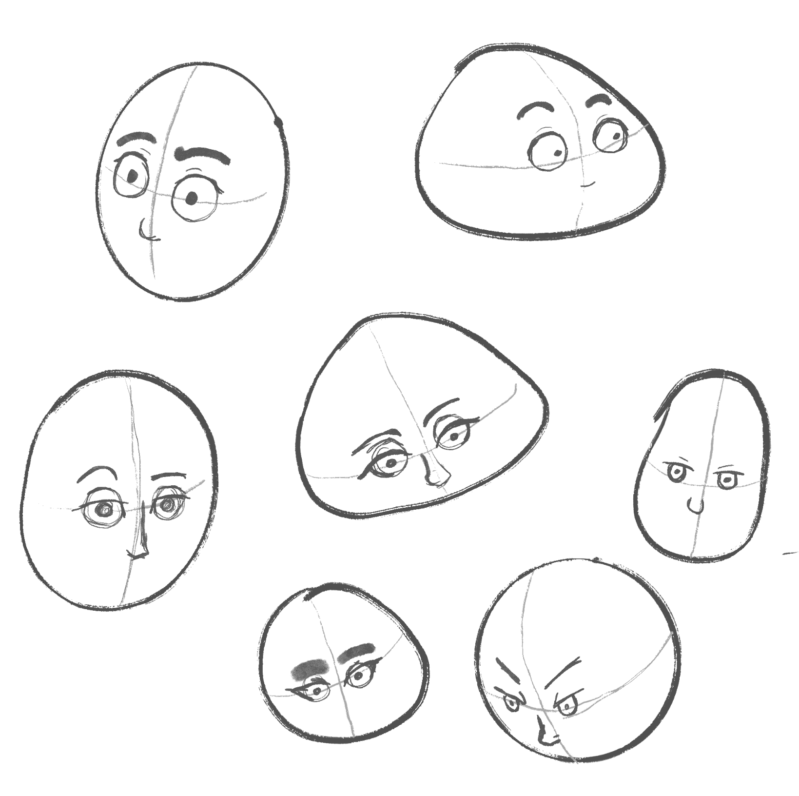 Practicing different kinds of eyes