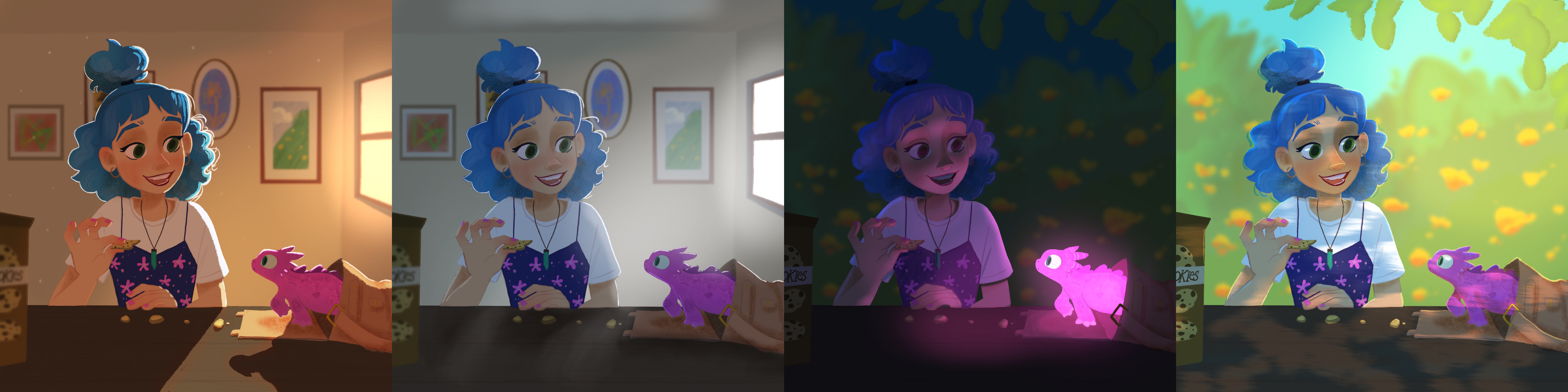 All 4 light studies.