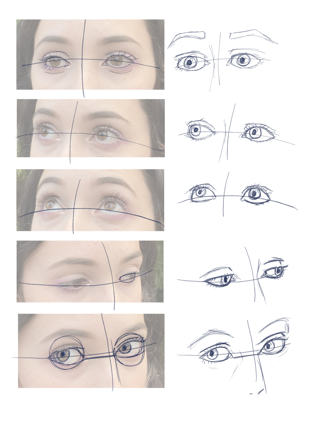 Eyes practice sheet.